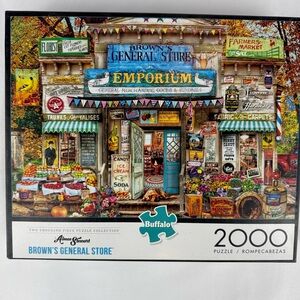 Buffalo Games Aimee Stewart “Brown’s General Store” 2000 Piece Puzzle